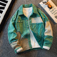 Load image into Gallery viewer, [HPCP Series]★Jacket★ Outerwear Unisex Men's Switchable Denim Jacket Stylish Green Green
