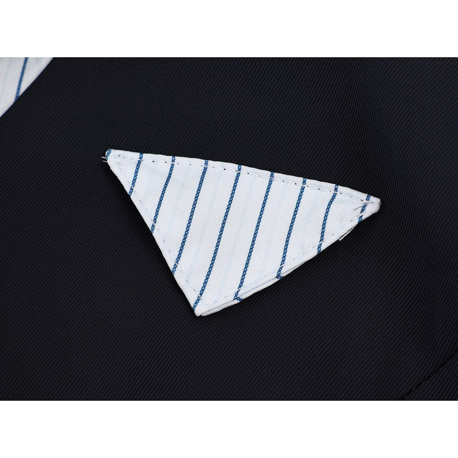 [LHSEN Series] ★Tops★ Shirt with tie Ladies mini length fake layered navy