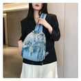 Load image into Gallery viewer, [NANA Series]★Bag★ 3color Rucksack Rucksack Floral Pattern Cute Blue Black Brown
