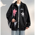 Load image into Gallery viewer, [ZUNKUN series]★Jacket★ 3color outerwear unisex men's suede star pattern brown black green
