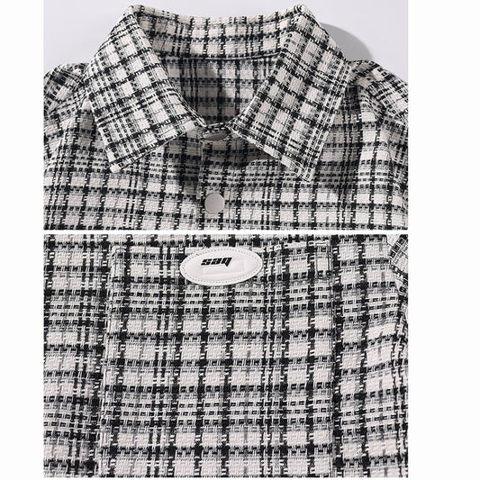 ✿New item! [BIGEMAN Series]★Shirt★ 2color tops, unisex, men's, large size, plaid pattern, easy to match