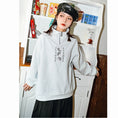 Load image into Gallery viewer, ✿New item! [Kokaisha --- Kenkon Series] ★China style tops★ 2color embroidery sweatshirt original casual gray
