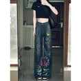 Load image into Gallery viewer, [LINGLING Series] ★Denim pants★ Trousers Bottoms Casual Women's Graffiti Spring/Summer Cute
