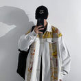 Load image into Gallery viewer, [YUANJI series] ★Jacket★ 3color outerwear without hood switching unisex men's large size white gray blue yellow
