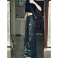 Load image into Gallery viewer, [LINGLING Series] ★Denim pants★ Trousers Bottoms Casual Women's Graffiti Spring/Summer Cute
