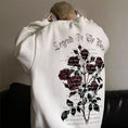 Load image into Gallery viewer, [LGH Series]★Tops★ 6color Sweatshirt Unisex Men's Large Size Rose Pattern Alphabet Fashion
