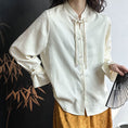 Load image into Gallery viewer, [Tachibana Series]★China Style Shirt★ Tops, Long Sleeve Shirts, Women's, Chinese Clothing, Improves Temperament, Date, Commuting
