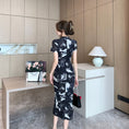 Load image into Gallery viewer, [Hanamori Series]★Chinese style dress★ Improved Chinese dress, fake layered, cute Chinese clothing
