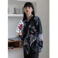 Load image into Gallery viewer, [YOUZI Series] ★Shirt★ Tops Long Sleeve Shirt Floral Shirt Women's Chiffon Print Retro
