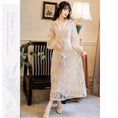 Load image into Gallery viewer, [GYBN Series] ★One Piece★ Lace V-neck Improves Temperament Retro Apricot Long Length Party
