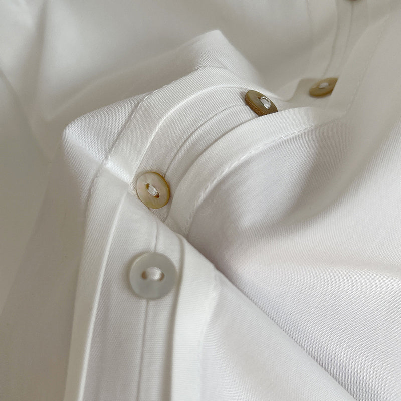 [Tachibana Series]★Shirt★ Tops, long sleeve shirts, women's, improves temperament, simple, white, easy to match