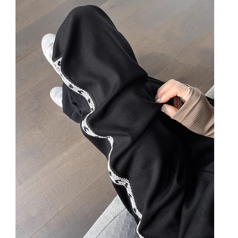 [KADISHOU Series] ★Chinese-style pants★ 2 colors Embroidered bamboo Casual pants Bottoms Unisex Men's Large size Black White