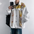 Load image into Gallery viewer, [YUANJI series] ★Jacket★ 3color outerwear without hood switching unisex men's large size white gray blue yellow
