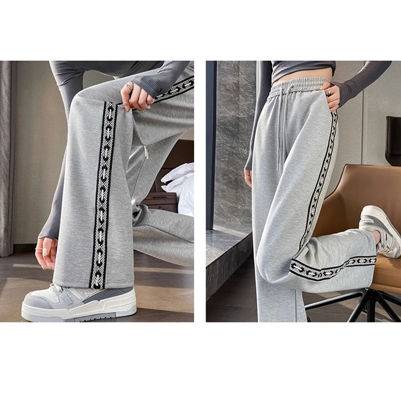 [KADISHOU Series] ★Chinese-style pants★ 2 colors Embroidered bamboo Casual pants Bottoms Unisex Men's Large size Black White