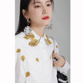 Load image into Gallery viewer, [ZHONG CHUANG Series]★China style shirt★ 2color embroidery tops cotton black white
