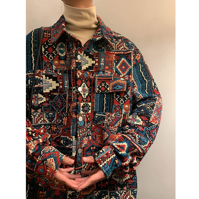 [HUINIU Series]★Jacket★ Outerwear Unisex Men's Large Size Ethnic Style Casual