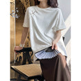 Load image into Gallery viewer, [Tachibana Series] ★China Style T-shirt★ 2color Tops Women's Chinese Clothing Improves Temperament Cotton Simple
