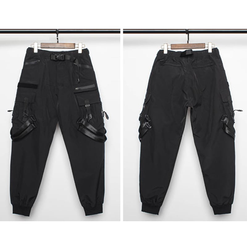 [WL Series]★Casual Pants★ Trousers Bottoms Cool Black Easy to match with design.