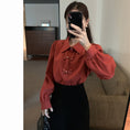 Load image into Gallery viewer, [KEKELI Series]★China style shirt★ 2color tops long sleeve shirt cute easy to match ladies
