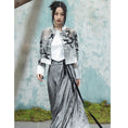 Load image into Gallery viewer, [Daiseiryuu 4 Series] ★Chinese-style tops★ Outerwear, shirts, long-sleeved shirts, sun protection, Chinese clothing, gray
