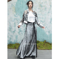 Load image into Gallery viewer, [Daiseiryuu 4 Series] ★Chinese-style tops★ Outerwear, shirts, long-sleeved shirts, sun protection, Chinese clothing, gray
