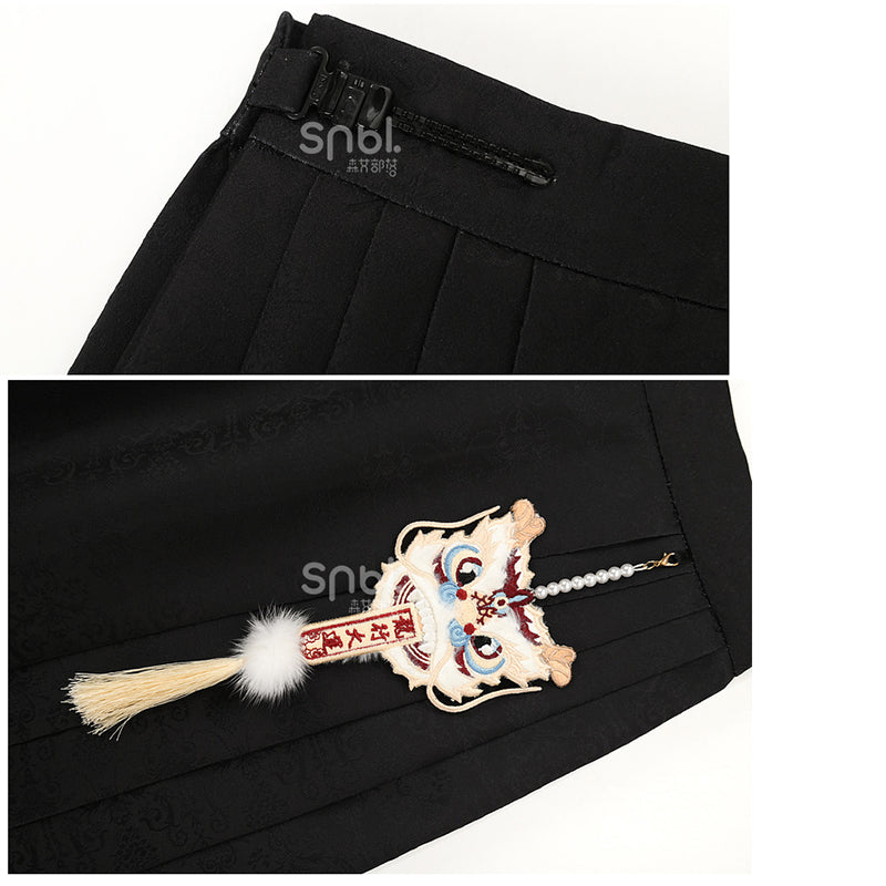 [Mori Onna Buraku Series] ★China style skirt★ 2 types available Long length or short length Bottoms Original