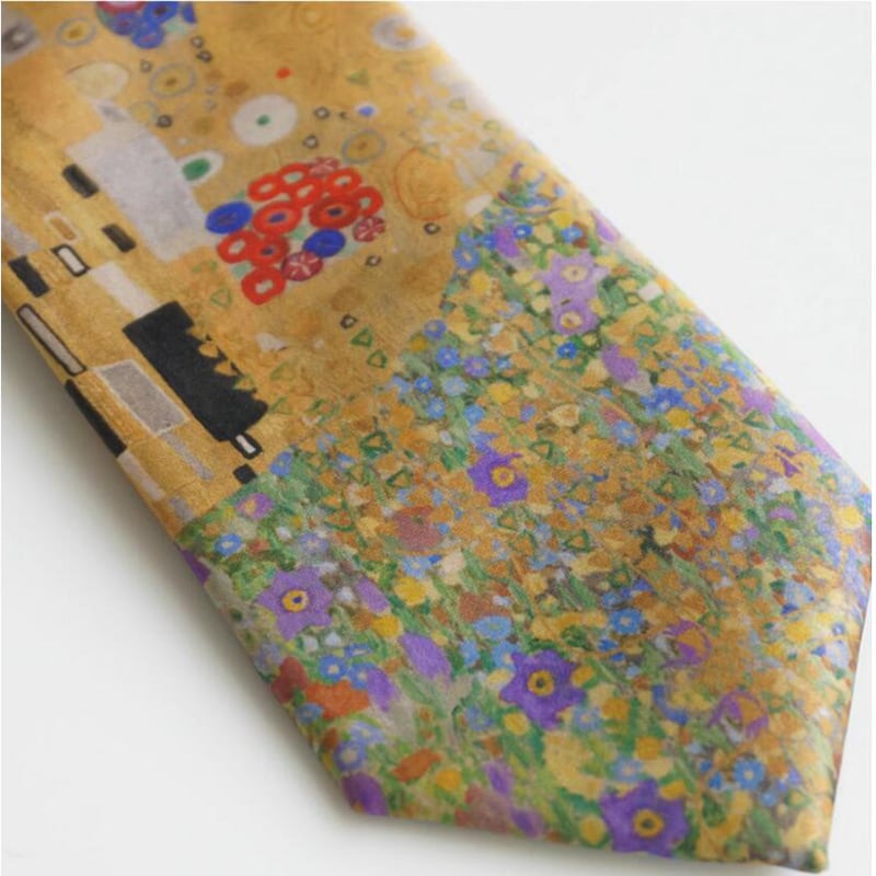 [Daiki Series] ★Tie★ Accessory Decoration Men's Birthday Present Retro Oil Painting Style Brown Print