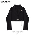 Load image into Gallery viewer, [LHSEN Series]★Outerwear★ Blazer for ladies, easy to match, mini length, with chain, design
