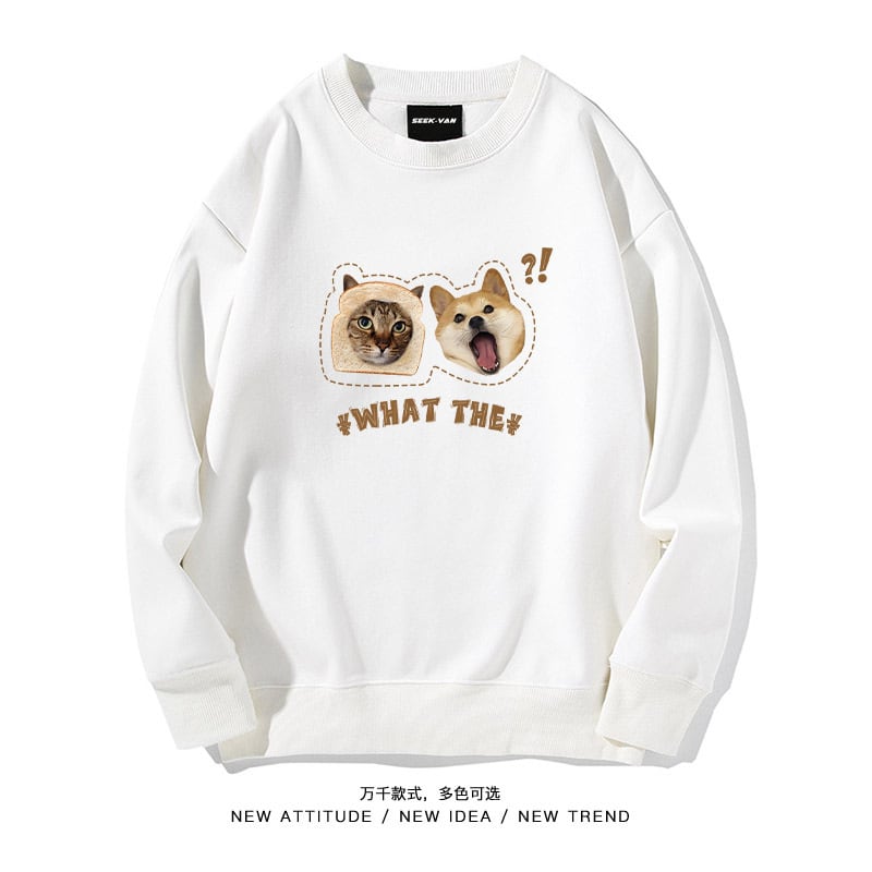 [MAIXIAOBU Series] ★Tops★ 4color Sweatshirt Unisex Men's Cat Dog Cartoon Animal Pattern