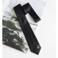 Load image into Gallery viewer, [Daiki Series] ★Tie★ Chinese style tie, accessory, decoration, men's birthday gift, letter pattern, black, black
