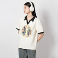 Load image into Gallery viewer, [LXBE series] ★Chinese style tops★ 3 colors Tops Short sleeve POLO shirt V-neck Cute butterfly
