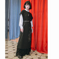 Load image into Gallery viewer, ✿New item! [Old Monster---Tatsuryu Series] ★Chinese style dress★ Sleeveless Hanfu dress Black Black
