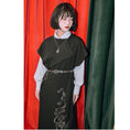 Load image into Gallery viewer, ✿New item! [Old Monster---Tatsuryu Series] ★Chinese style dress★ Sleeveless Hanfu dress Black Black
