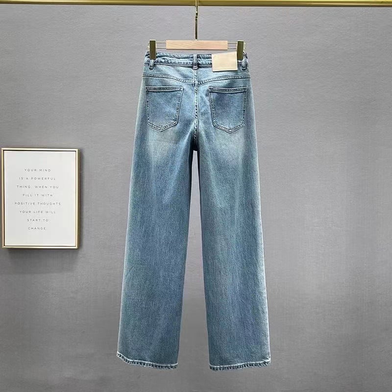 [KUDOU Series]★China style trousers★ 2color embroidery bottoms denim pants ladies fashion jeans