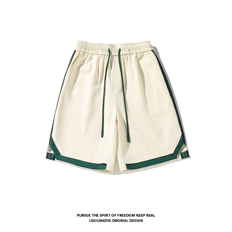 [BIGEMAN Series] ★Shorts★ 2 colors Bottoms Shorts Unisex Men's Sporty Color Scheme Easy to Match