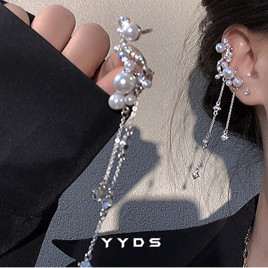 [YYDS Series] Earrings, Pair, Ear Cuffs, Women's, Cute, Fringe, Cute, Improves Your Style, Easy to Match, Accessories