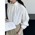 Load image into Gallery viewer, [Tachibana Series] ★Shirt★ 2color Tops, Long Sleeve Shirt, Women's, Improves Temperament, Simple, Plain, Designed
