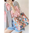 Load image into Gallery viewer, [JaneBeauty Series]★Bag★ Shoulder Large Capacity Graffiti Print Commuting Office Lady Date School Plaid Pattern Graffiti Color
