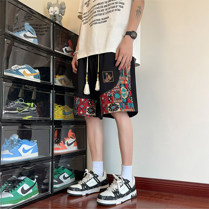 [KADISHOU Series] ★Chinese-style pants★ Shorts 4 colors Bottoms Short pants Unisex Men's Casual Easy to match