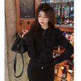 Load image into Gallery viewer, [KEKELI Series]★China style tops★ 2color shirt, long sleeve, ladies, slimming, sexy, easy to match
