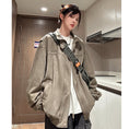 Load image into Gallery viewer, [V37 Series]★Jacket★ 2color Outer Suede Unisex Men's Retro Cool Stand Neck
