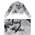 Load image into Gallery viewer, [Daiseiryuu 4 Series] ★Chinese-style tops★ Outerwear, shirts, long-sleeved shirts, sun protection, Chinese clothing, gray
