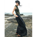 Load image into Gallery viewer, [Big Blue Dragon Series]★China style trousers★Bottoms Gaucho pants Loose Casual Black Black
