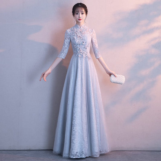 [YISIMAN Series] ★Party Dress★ 4color Chinese Style Dress Coming of Age Ceremonies, Year-end Parties, Concerts, Graduation Ceremonies, Improves Temperament