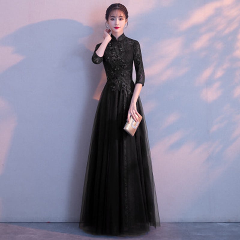 [YISIMAN Series] ★Party Dress★ 4color Chinese Style Dress Coming of Age Ceremonies, Year-end Parties, Concerts, Graduation Ceremonies, Improves Temperament