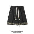 Load image into Gallery viewer, [BIGEMAN Series] ★Shorts★ Chinese-style pants, 2 colors, bottoms, short pants, unisex, men's, switching, black, white
