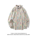 Load image into Gallery viewer, [JINKESEN Series]★Shirt★ Tops, long sleeve shirt, unisex, men's print, vertical stripes, striped pattern, color
