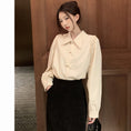 Load image into Gallery viewer, [KEKELI Series]★China style shirt★ 2color tops long sleeve shirt cute easy to match ladies
