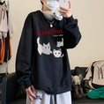 Load image into Gallery viewer, [XIHA Series] ★Tops★ 8color Sweatshirt Unisex Men's Large Size Cat Cat Blue White Black Gray Red Green
