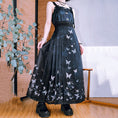 Load image into Gallery viewer, [Kokaisha---Butterfly Gin Series] ★Chinese-style skirt★ 2 colors Bottoms Wrap skirt Black Pink
